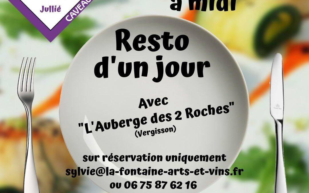 Dimanche 12 décembre : Resto d’un jour !