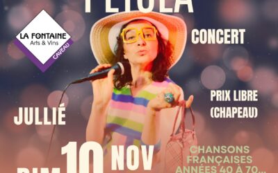 Dimanche 10 novembre à 18h00 : Pétula en concert